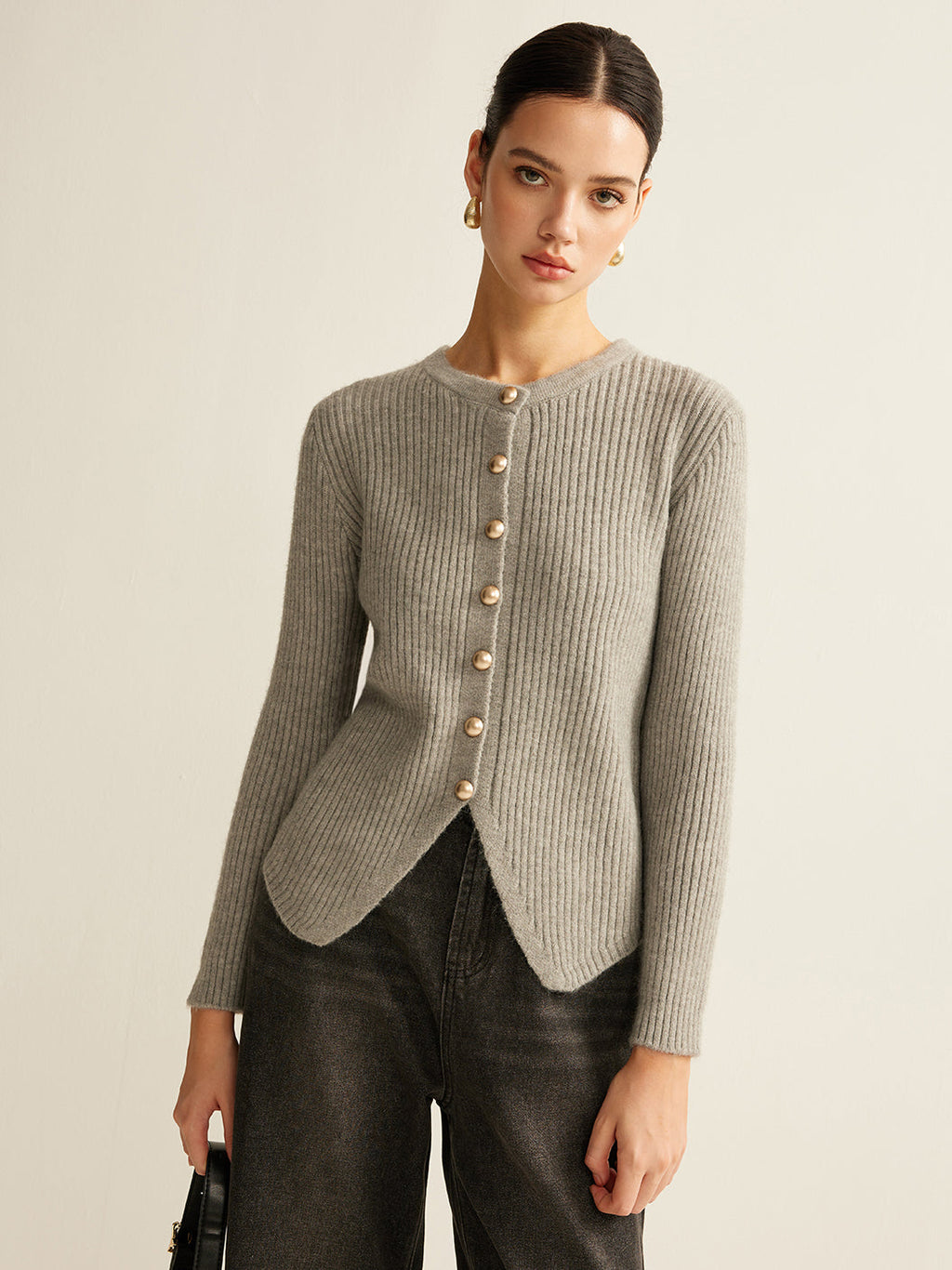 GR | Damen Pullover mit Knöpfen