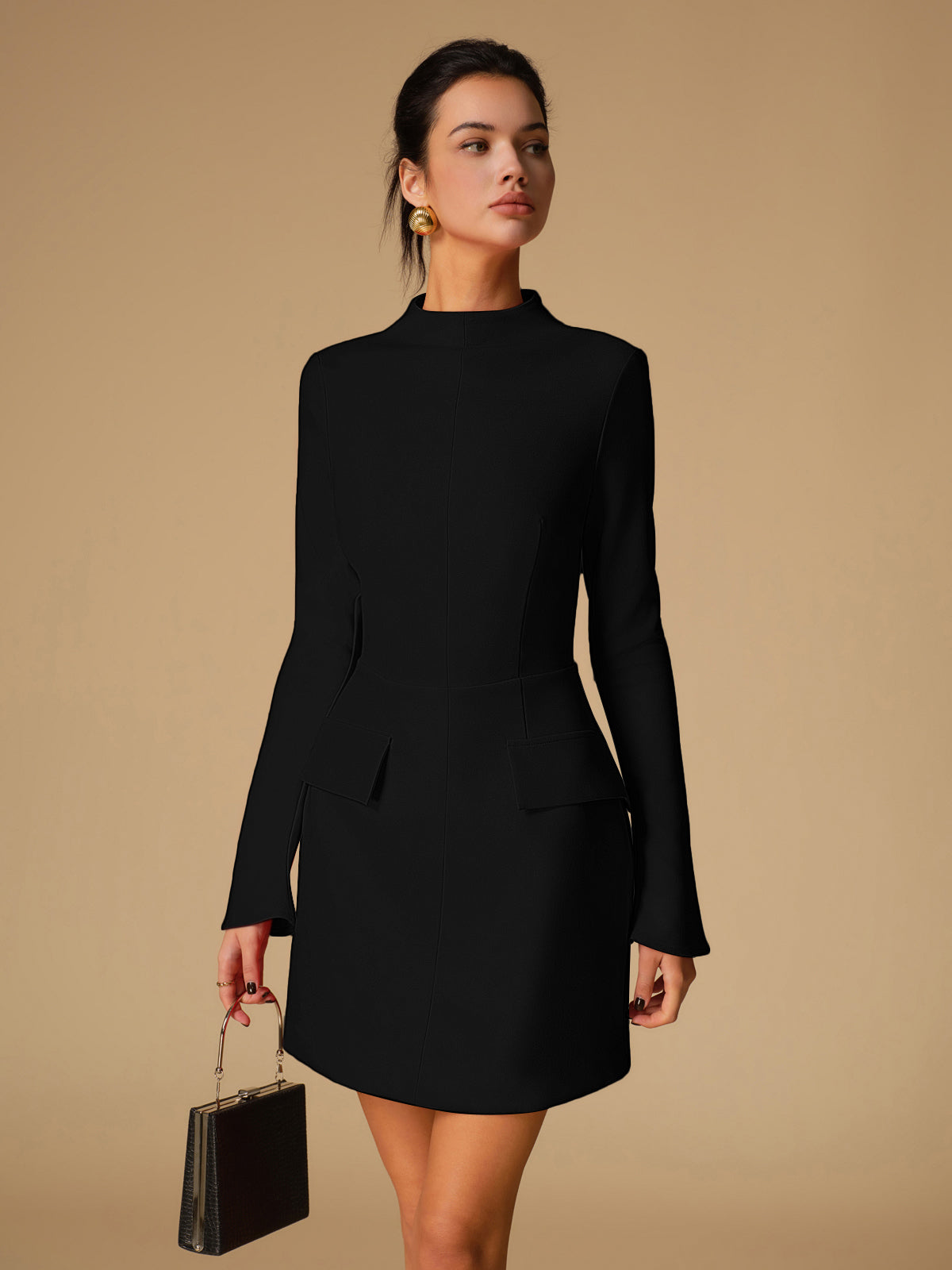 GR | Minimalist, simple dress with a low back