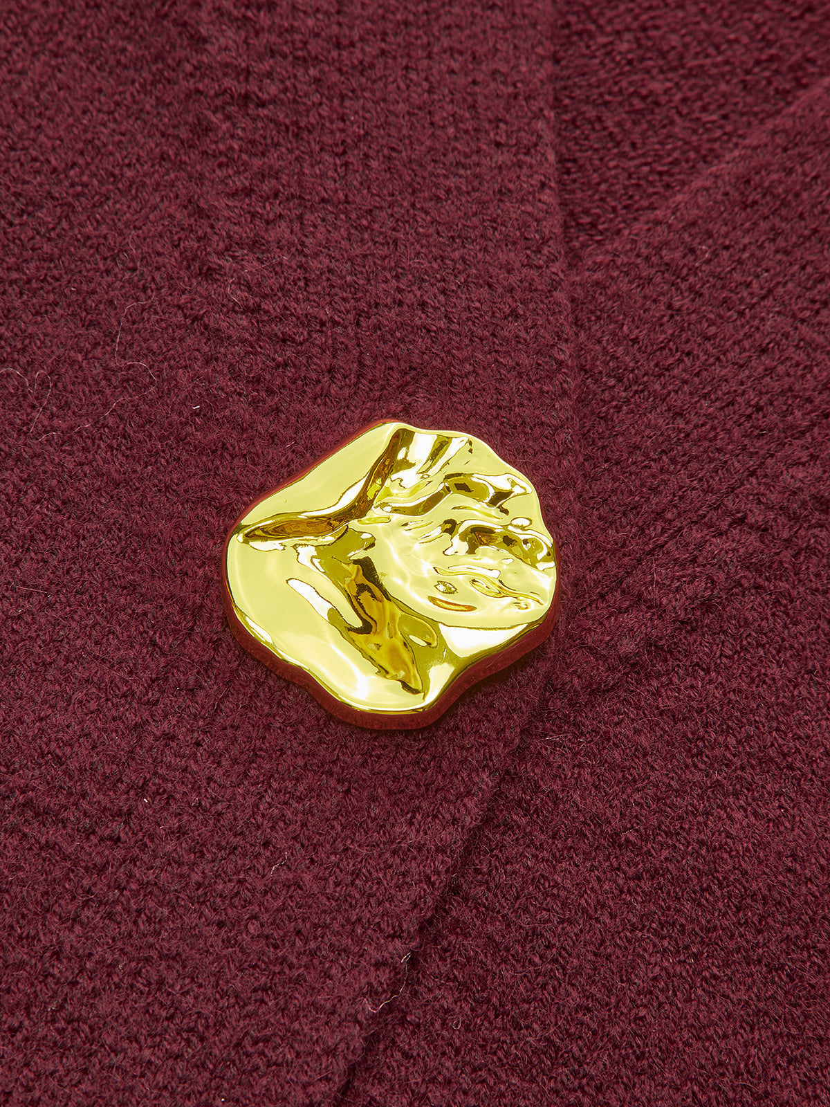 GR | Elegant metal button short cardigan