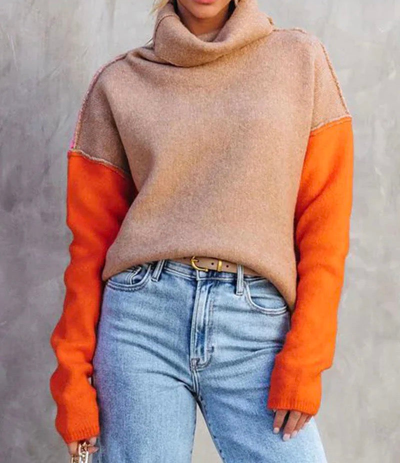 GR – Farbblockpullover im Wintertrend