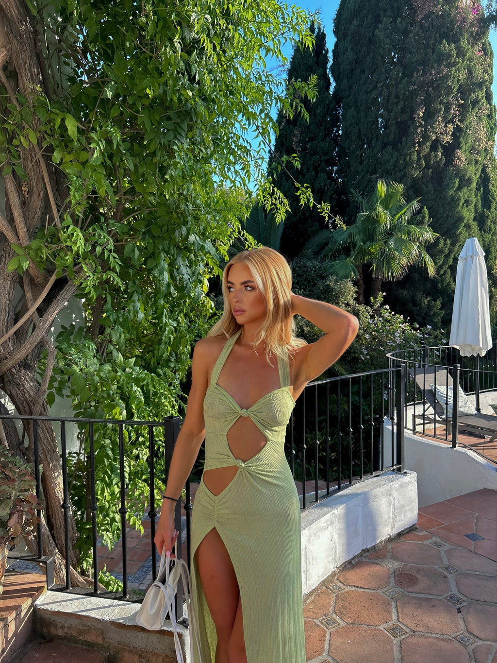 GR | Midikleid mit Cut-Out für Frauen