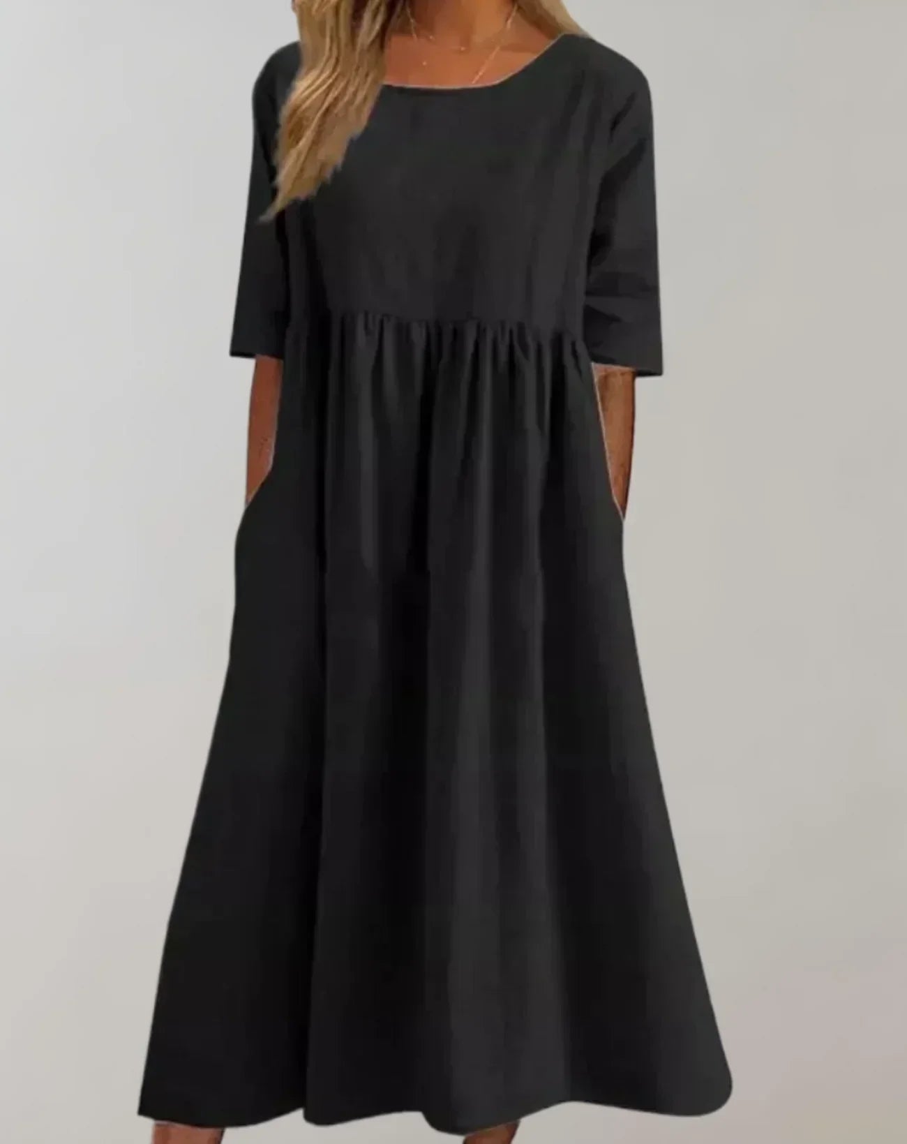 GR | Loose-fitting cotton dress