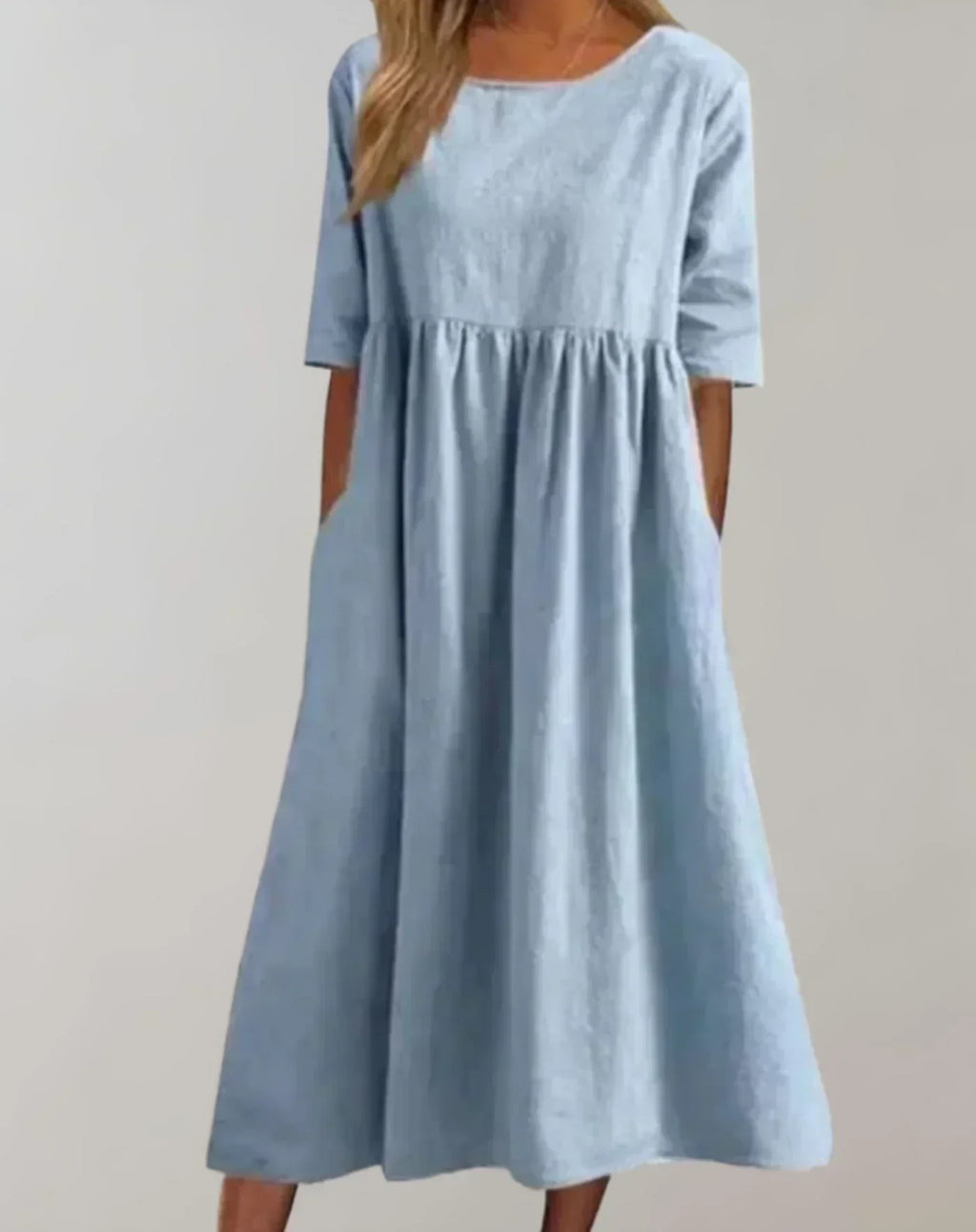 GR | Loose-fitting cotton dress