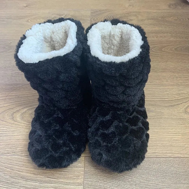 GR | Plush slippers - cozy fleece slippers