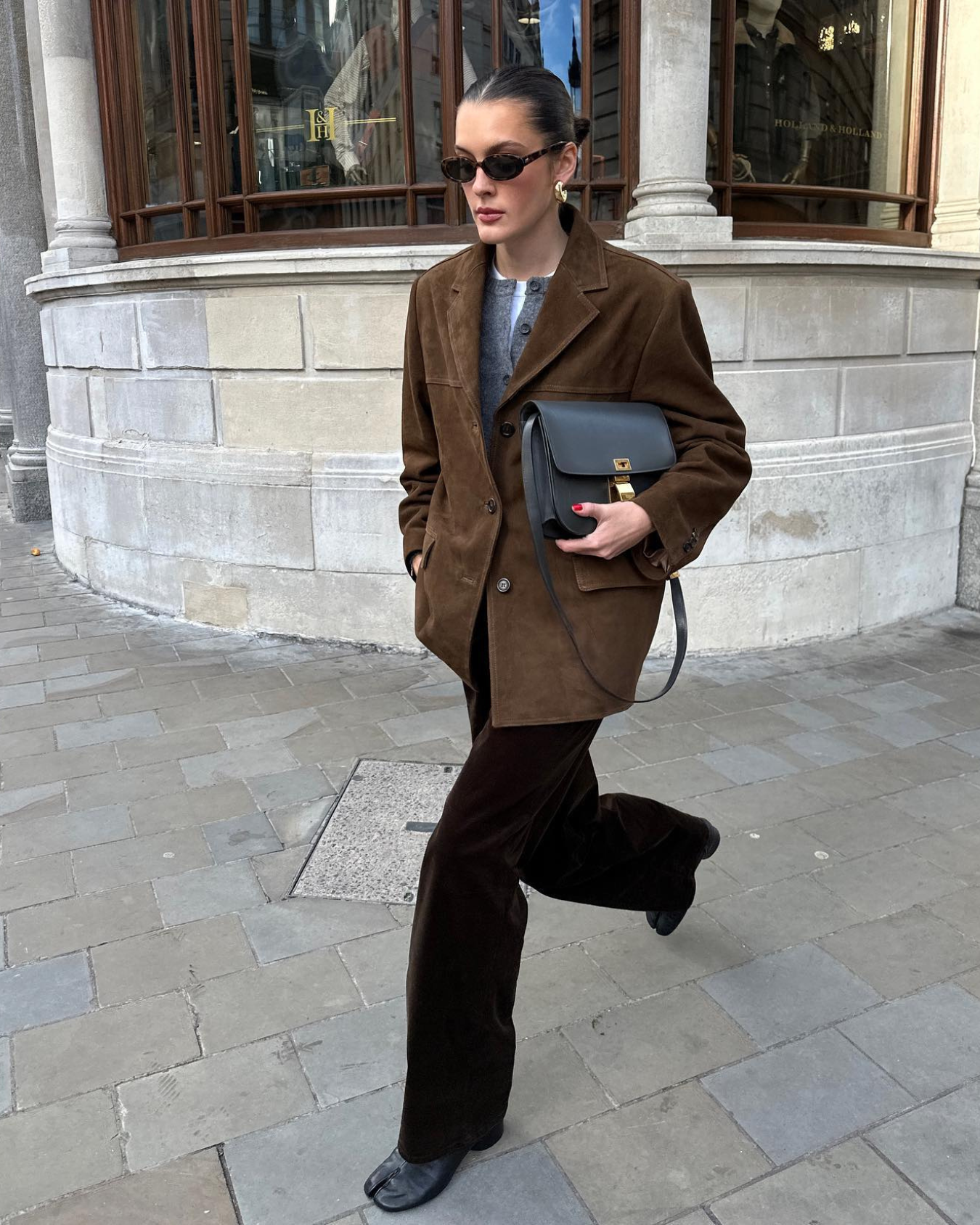 GR | and modern women's blazer in suede look