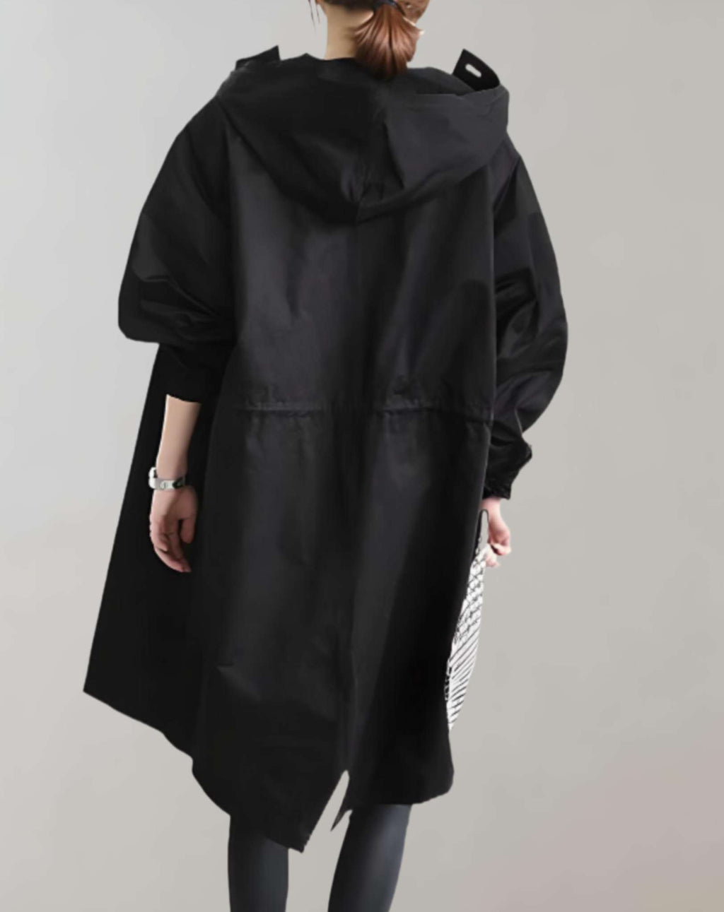 GR | Warm trench coat with hood