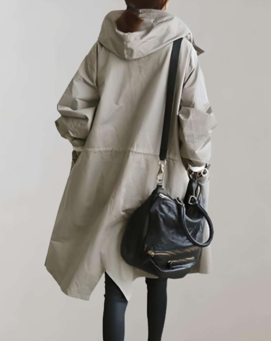 GR | Warm trench coat with hood