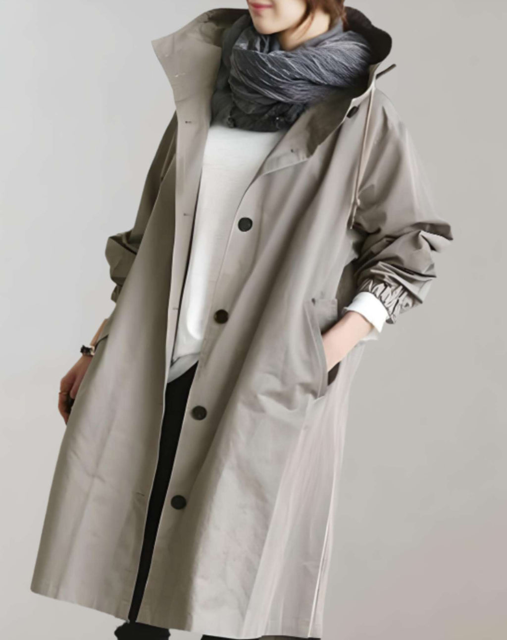 GR | Stylish Waterproof Trench Coat for Women