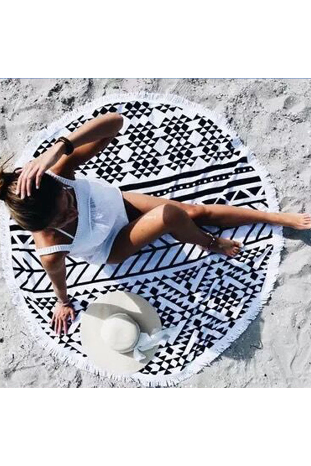 GR | Tassel Giant Beach Towel Picnic Camping Mat