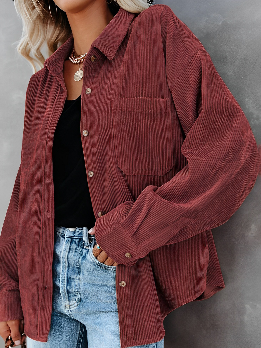 GR | Classic corduroy blouson