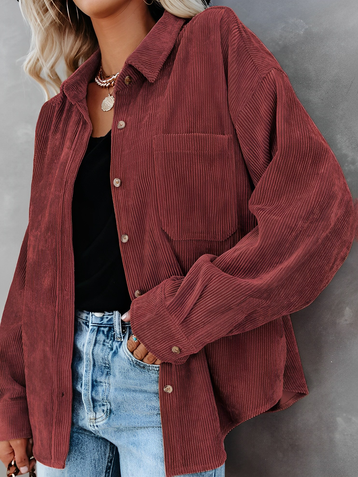 GR | Classic corduroy blouson