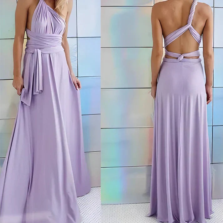 GR | Wandelbar Elegantes Kleid in Vielseitiger Wickeloptik