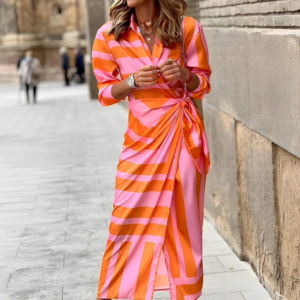 GR | Multicolored Long Dress for Women
