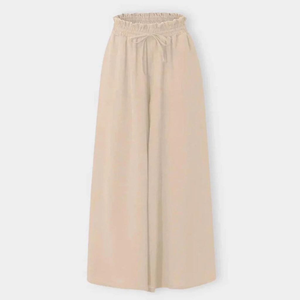 GR | Elegant women's trousers with flowing fabric