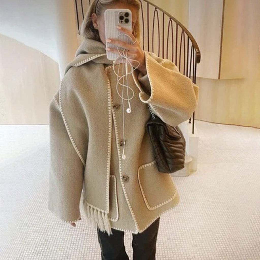GR with attached scarf 