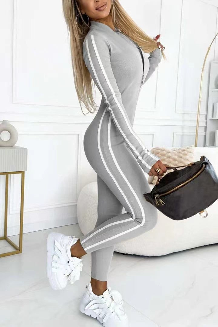 GR | Striped jumpsuit