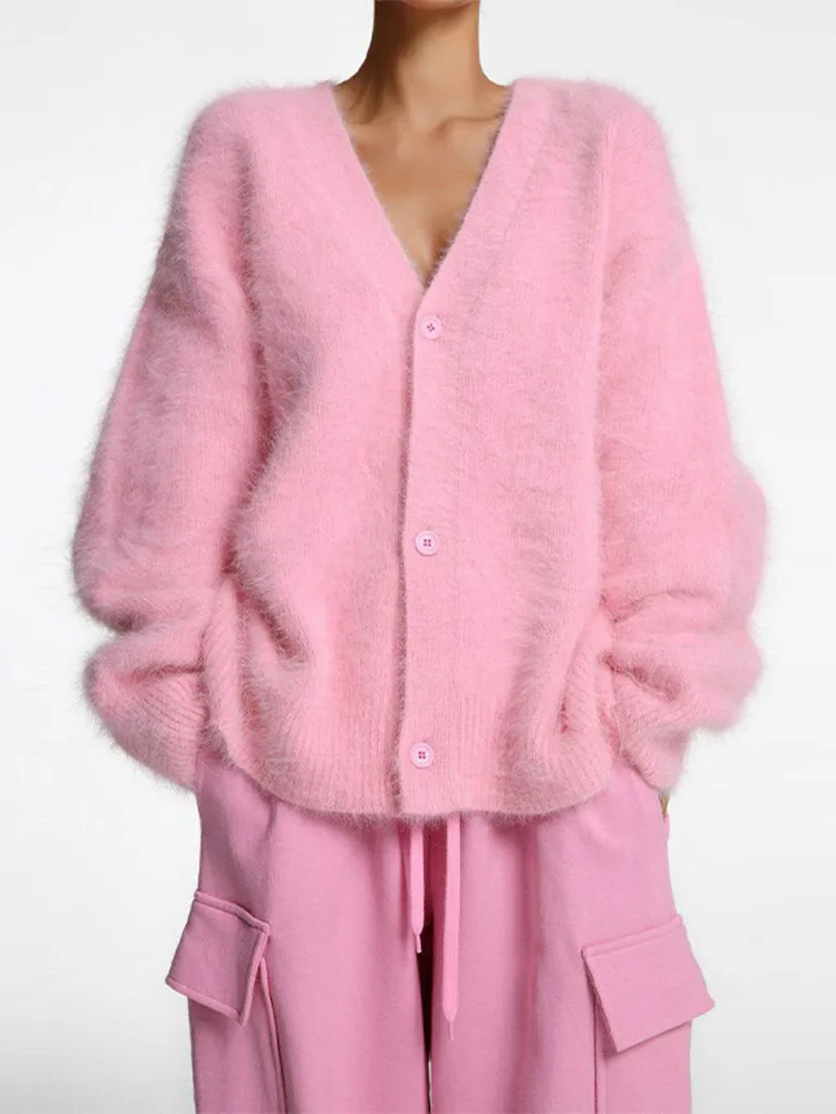 GR | Kaschmir-Cardigan für Damen | Weicher Cardigan für Damen | Klassischer Cardigan mit Knöpfen