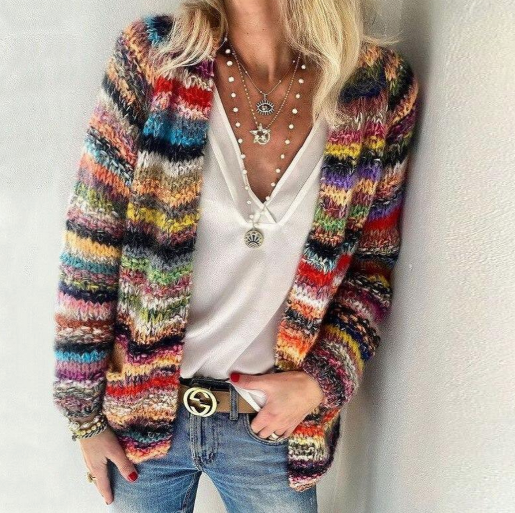 GR – Stylish and colorfully printed jacket 