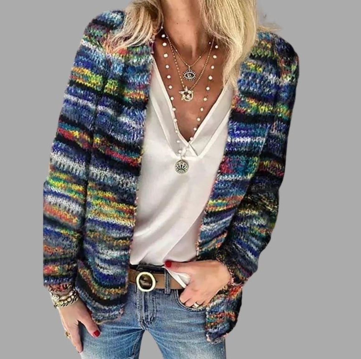 GR – Stylish and colorfully printed jacket 