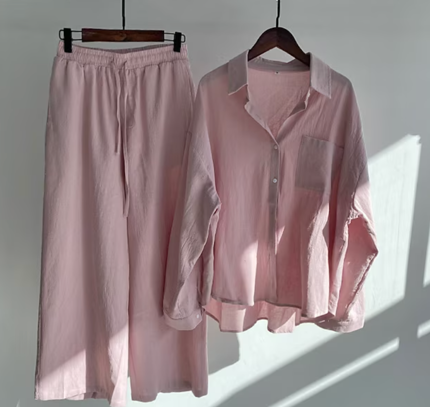 GR | Stylish two-piece linen set