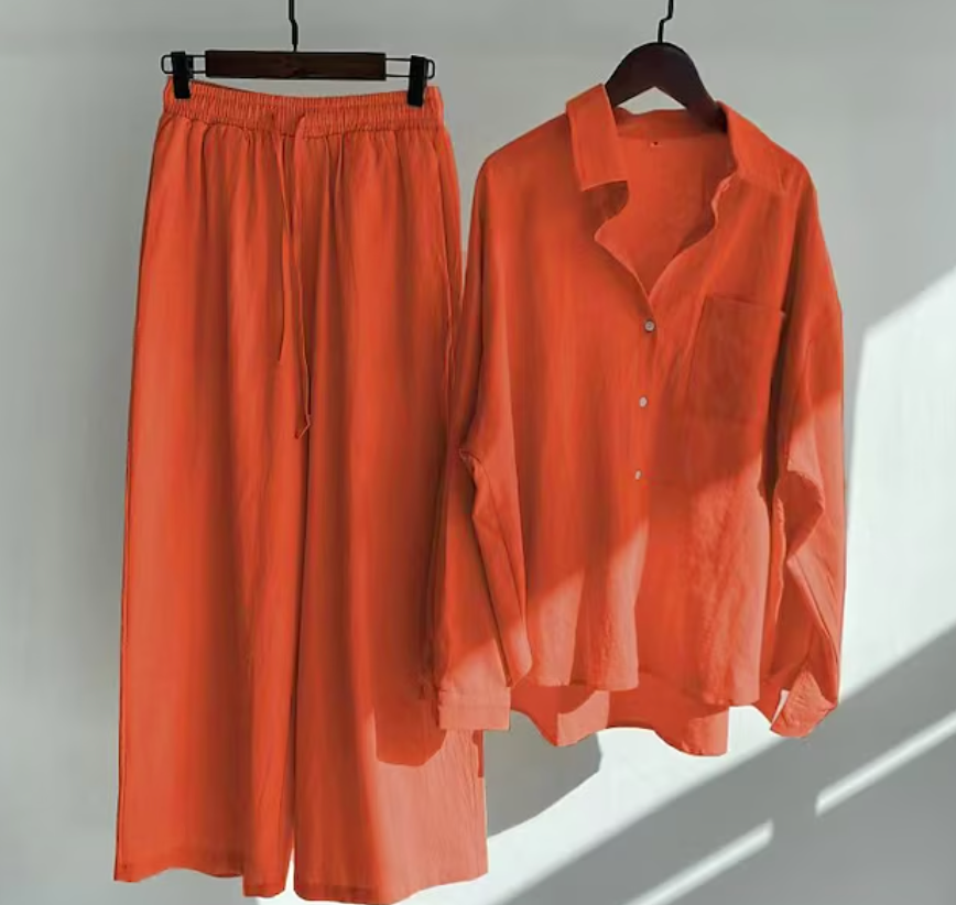 GR | Stylish two-piece linen set