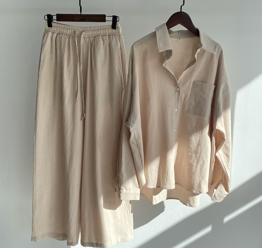 GR | Stylish two-piece linen set