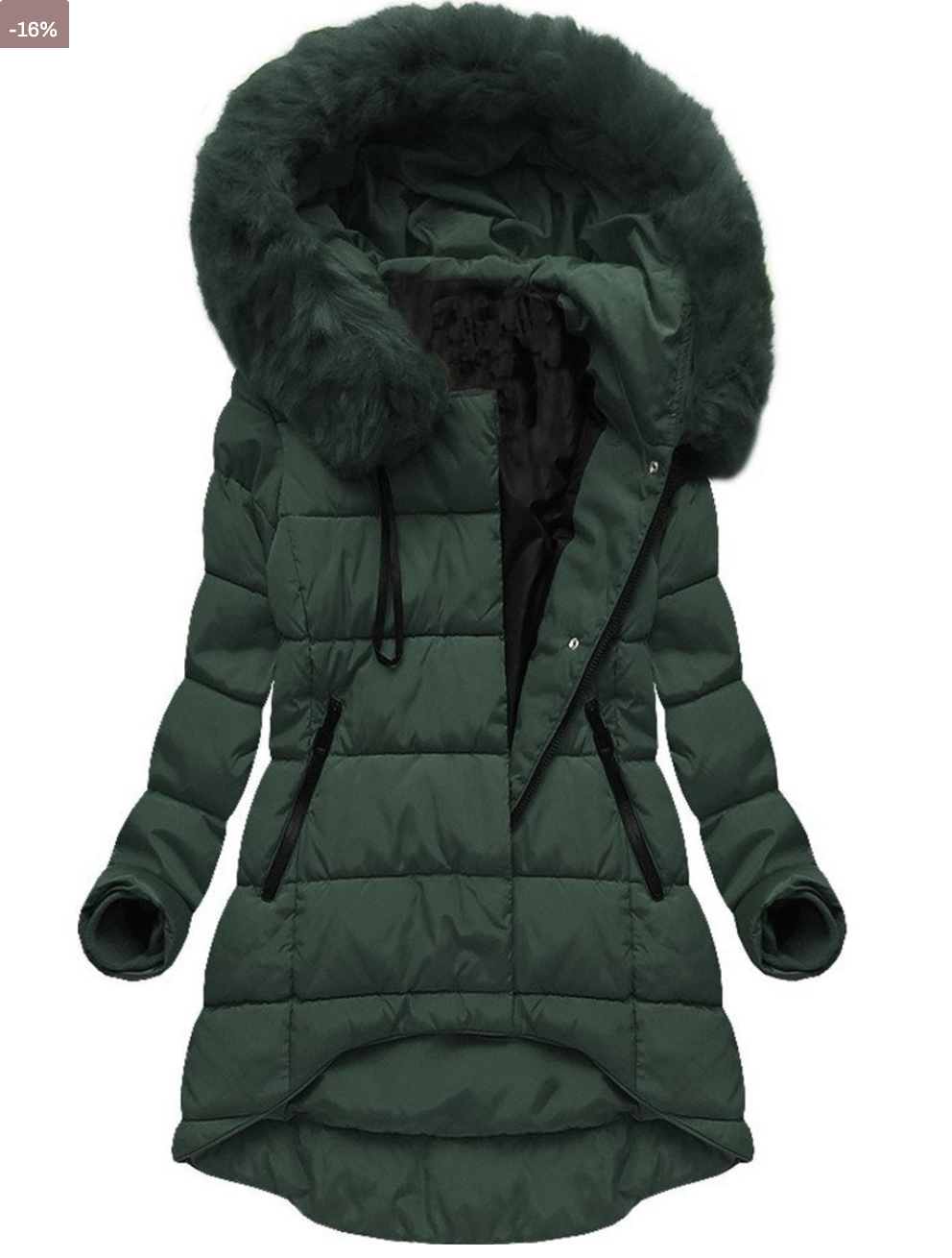 GR | Padded jacket with warm plush lining for women