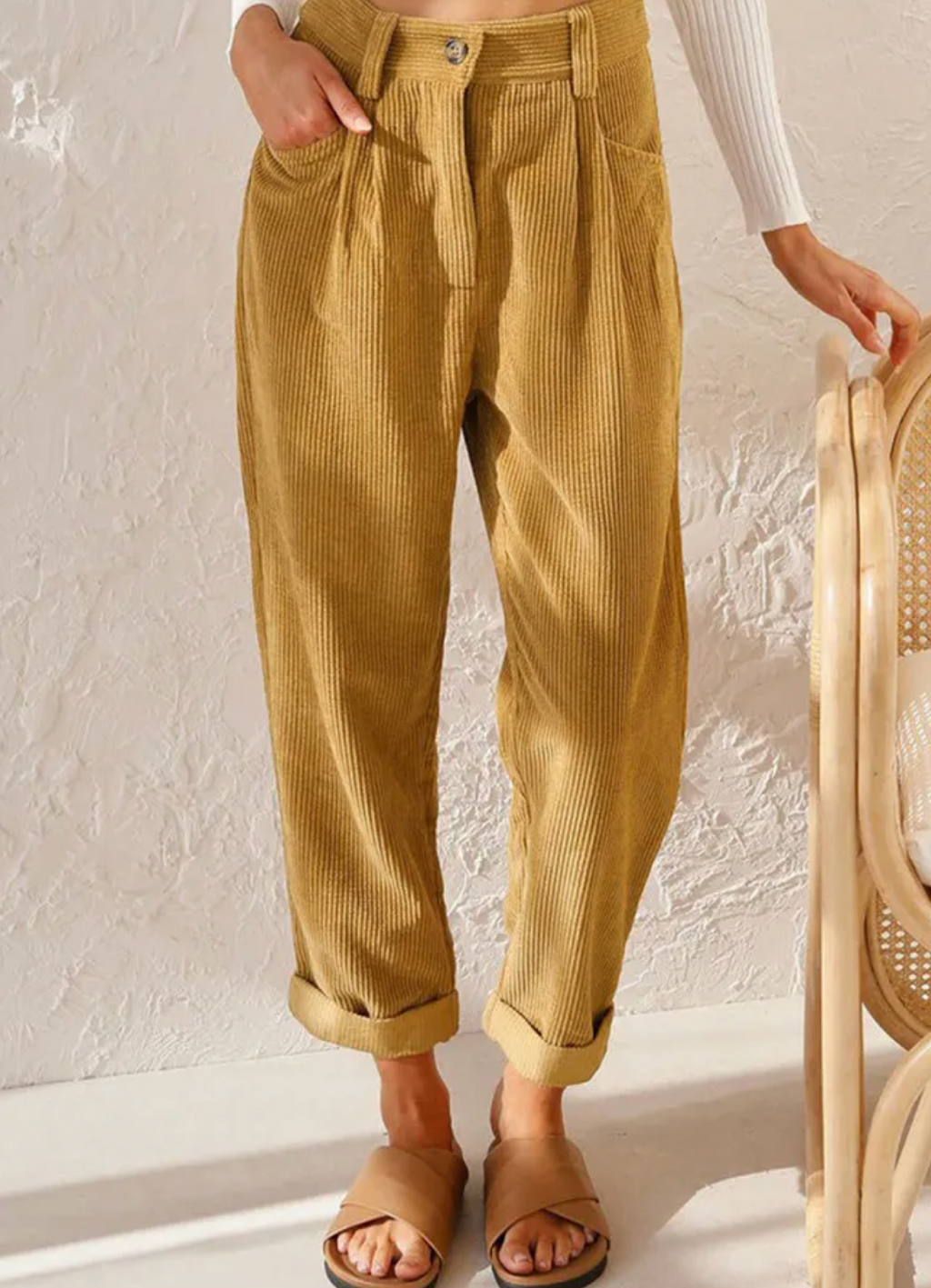 GR - Stylish corduroy trousers