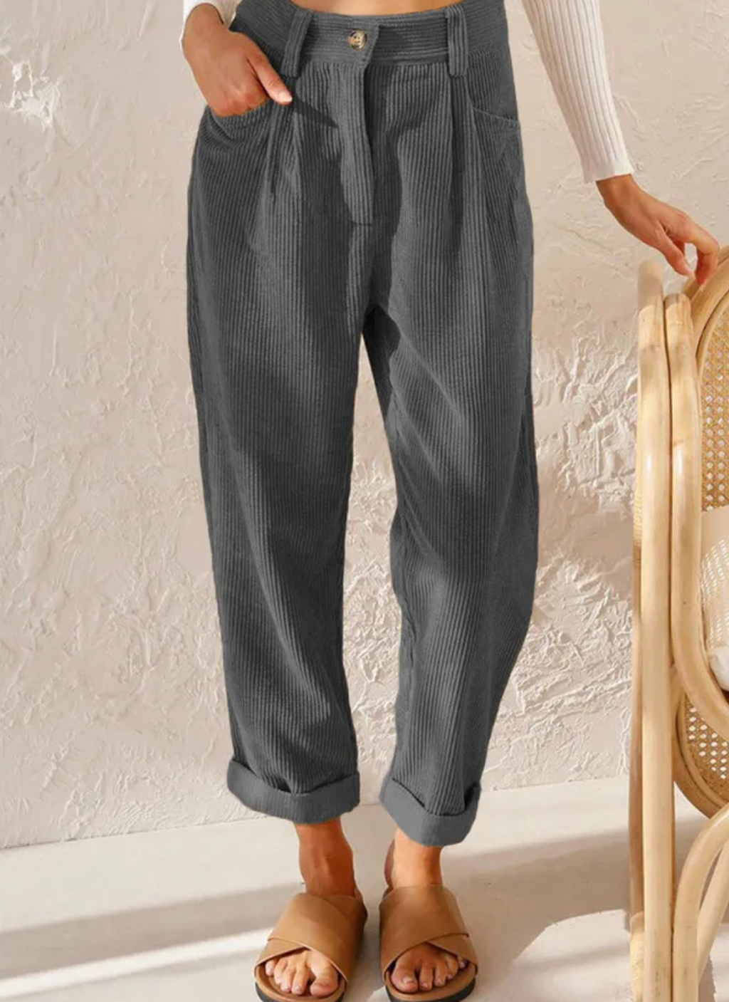 GR - Stylish corduroy trousers