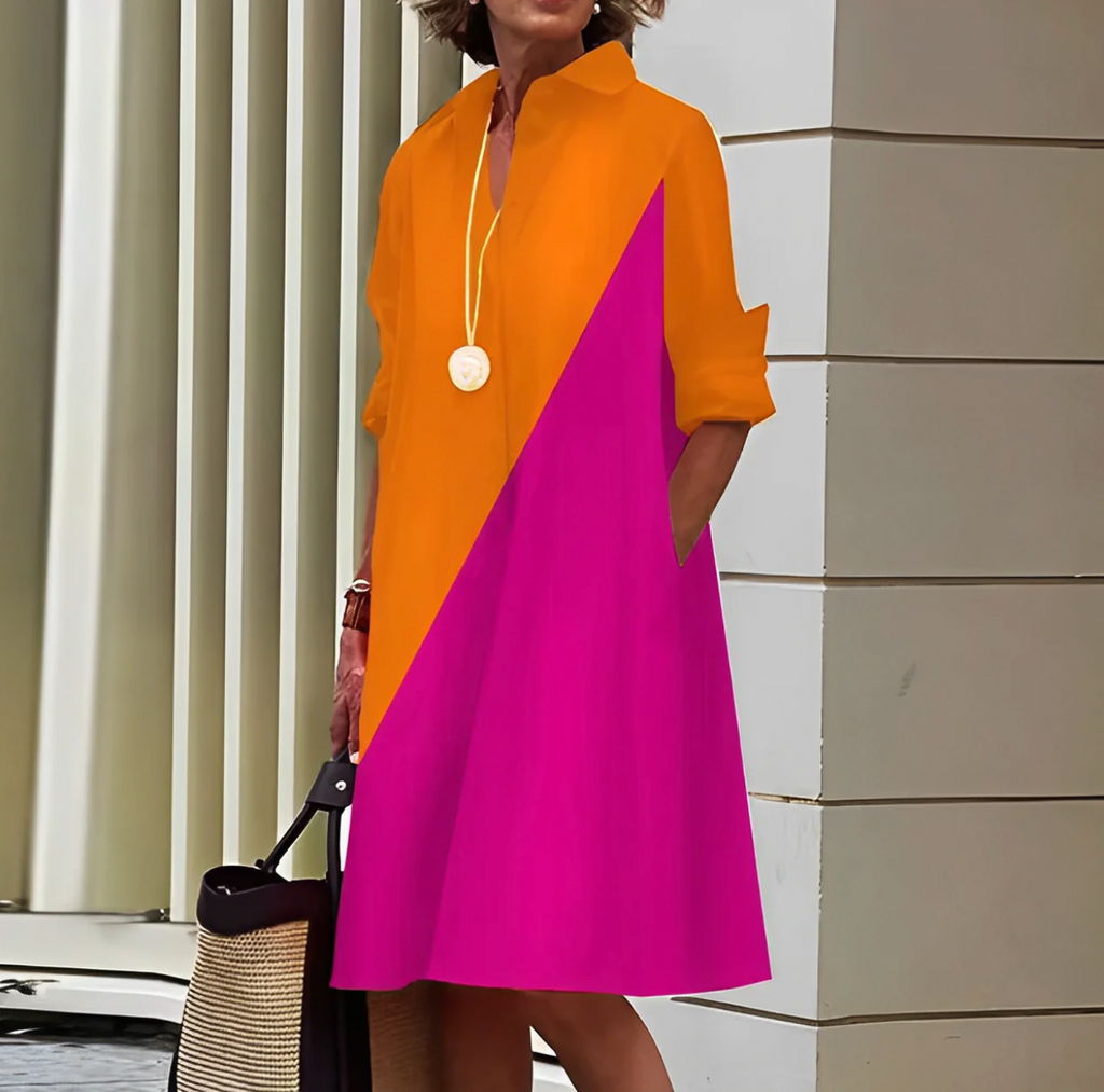 GR | Stilvolles Sommer Frühlings Polokleid