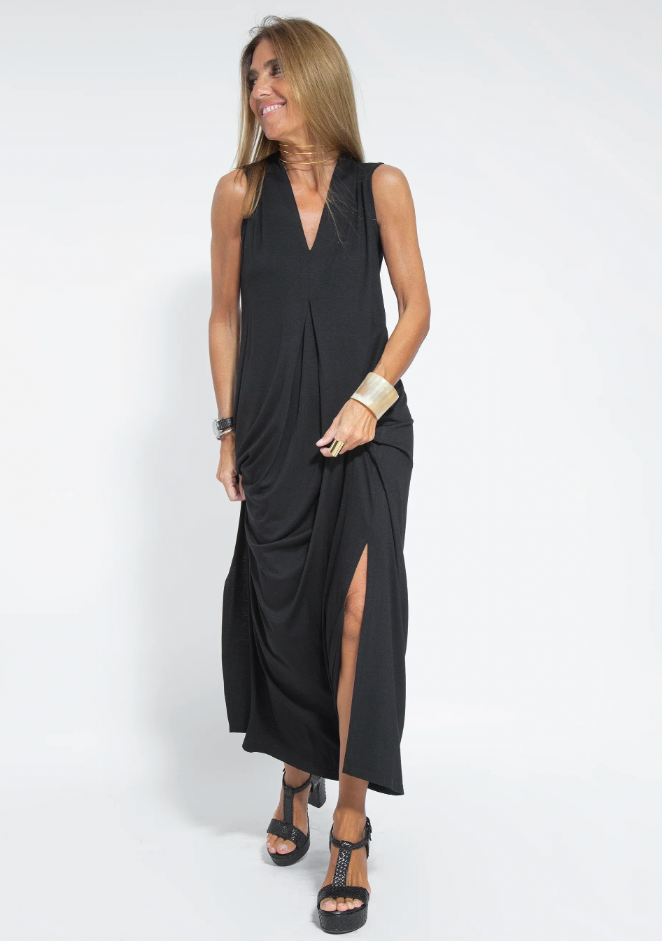 GR | Set consisting of a long slimming dress and vest