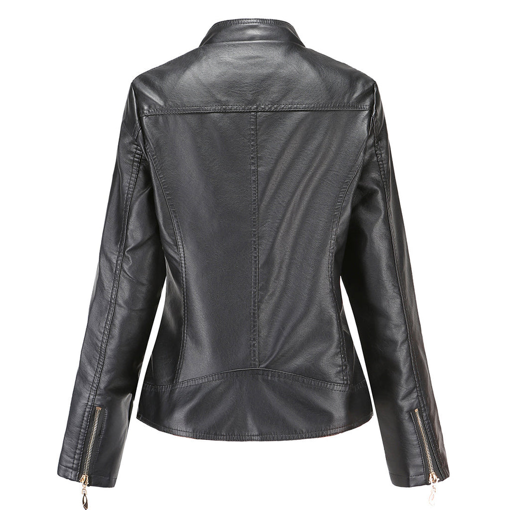 GR | Elegant leather jacket for women