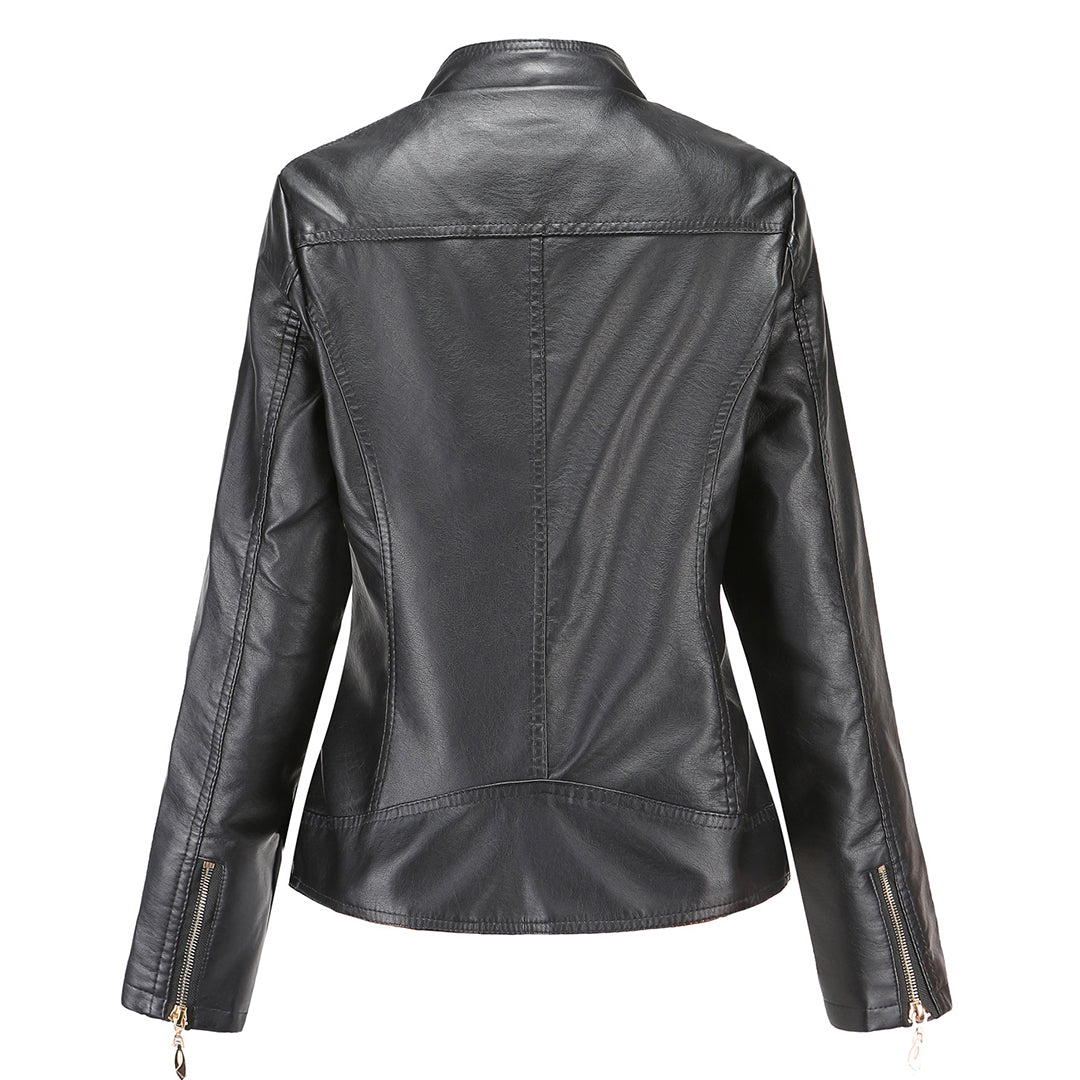 GR | Elegant leather jacket for women