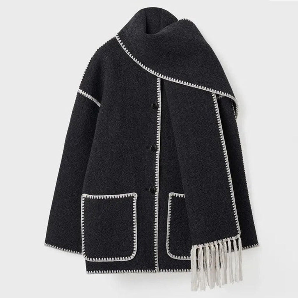 GR with attached scarf 