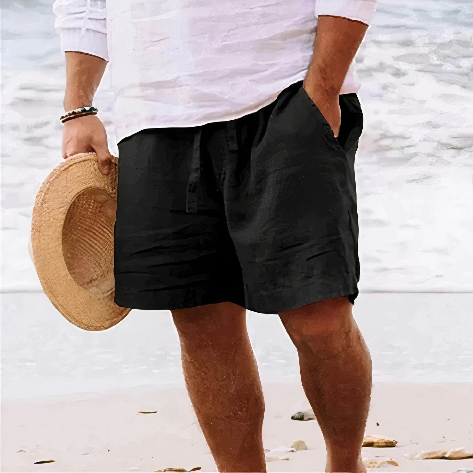 GR | Breathable linen shorts