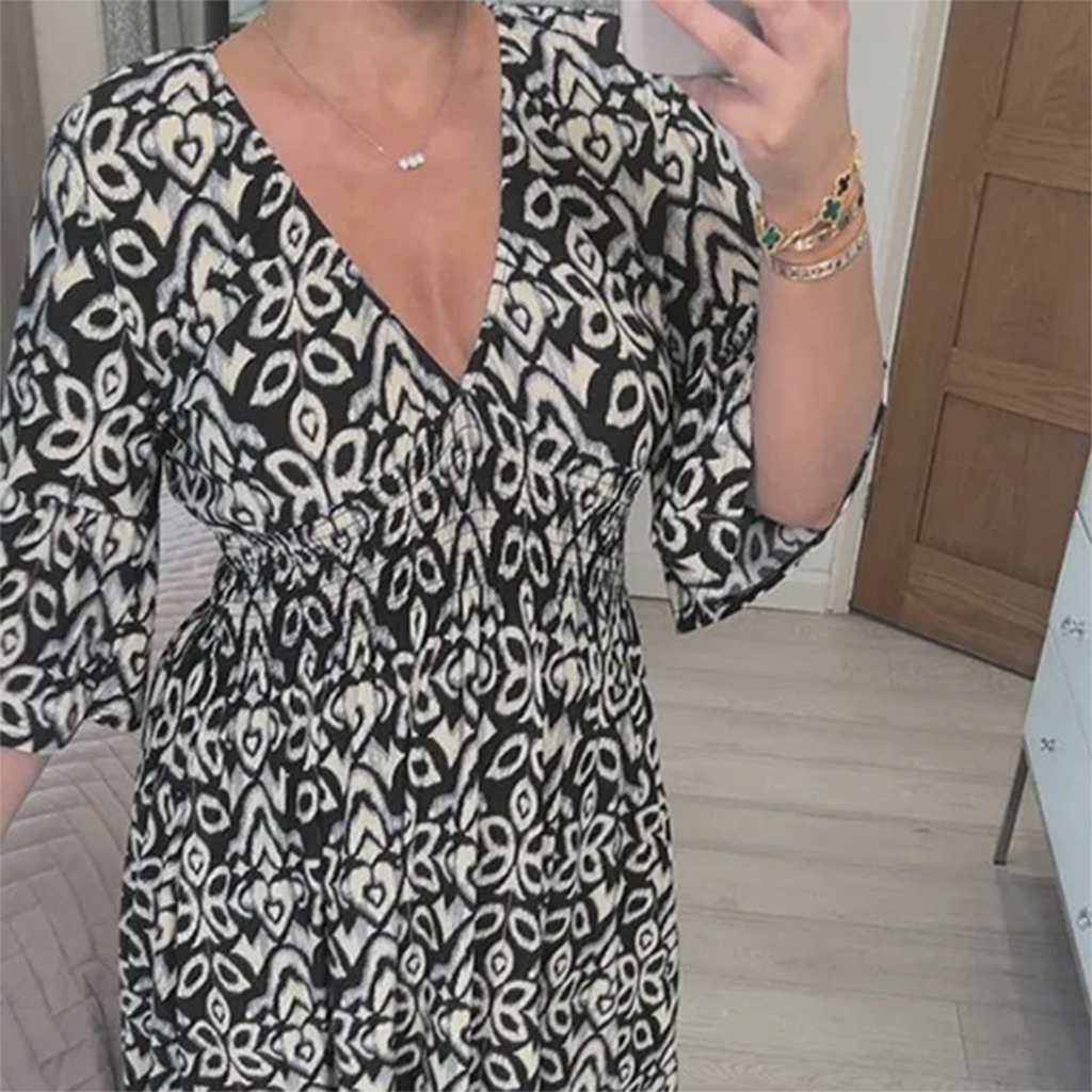 GR | Casual V-neck maxi dress