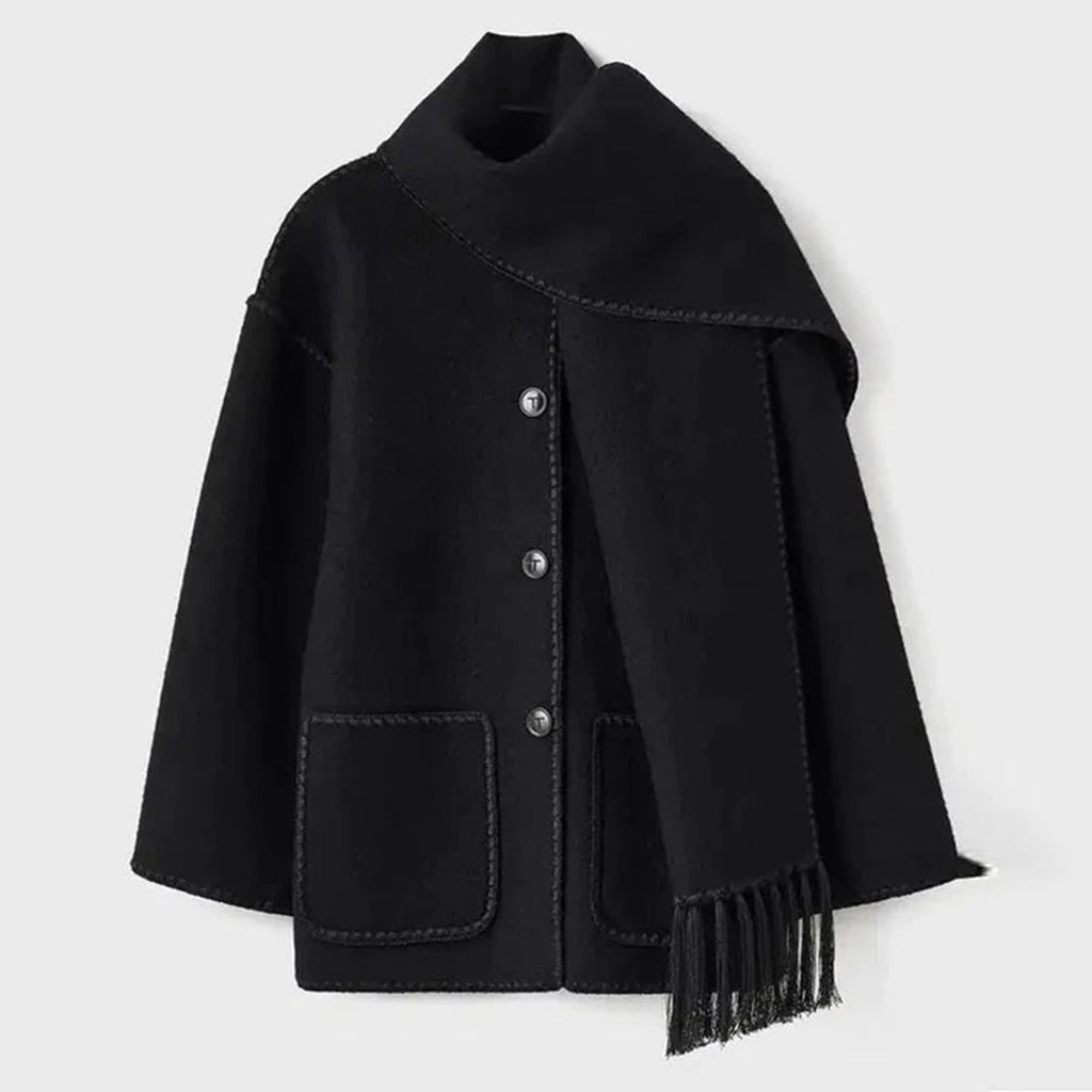 GR with attached scarf 