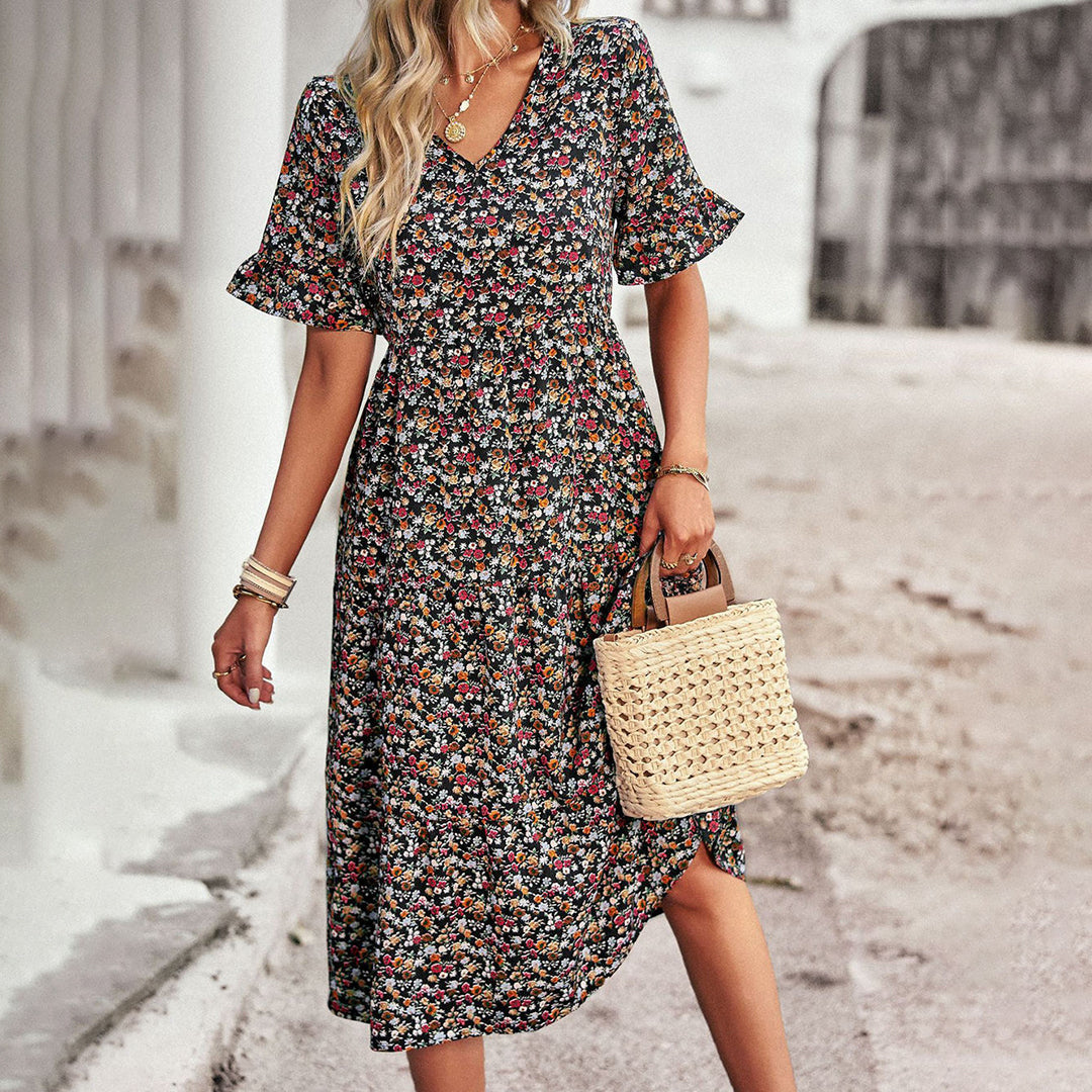 Blossomé™ - Elegant floral mini dress for women