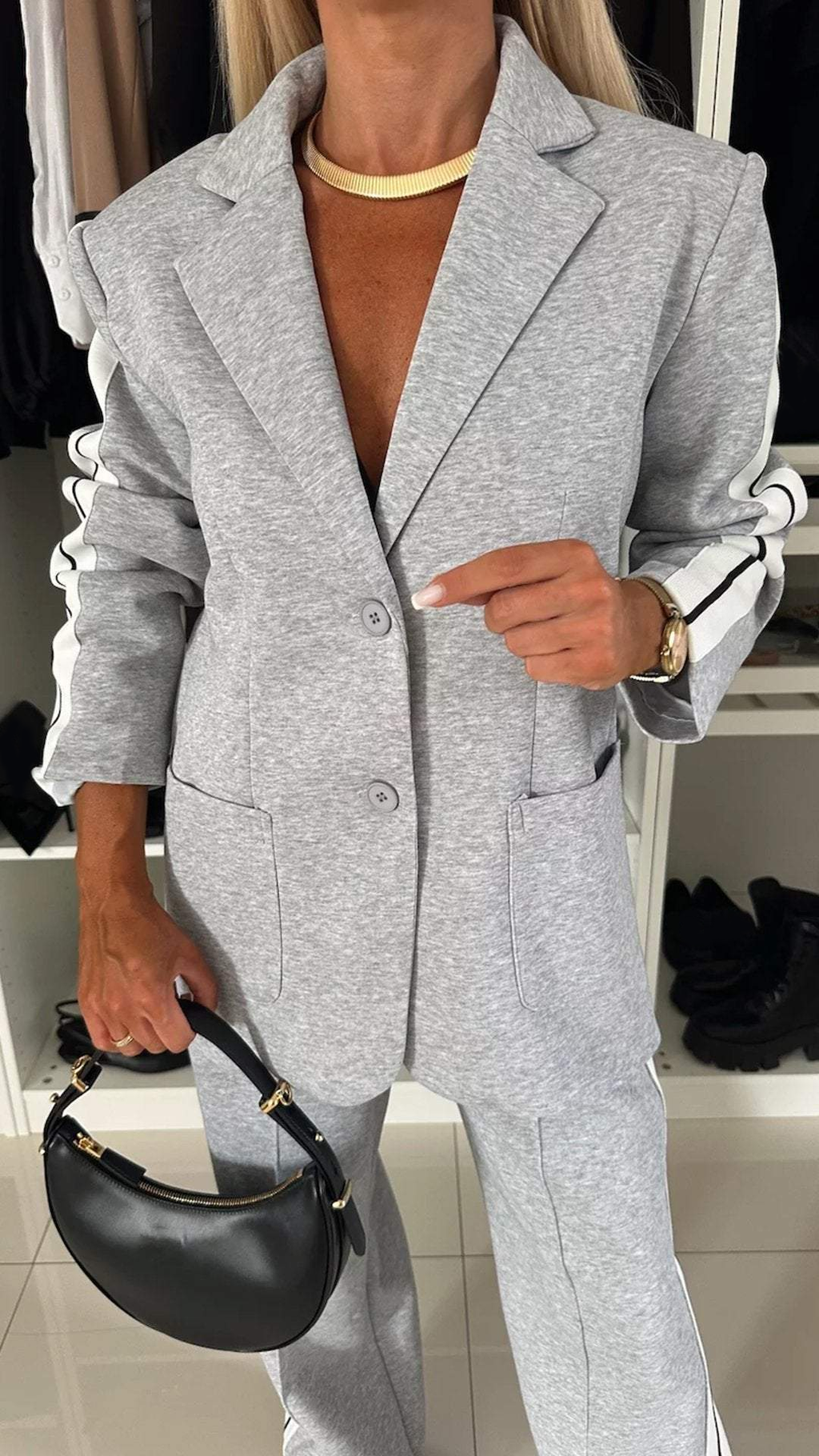 GR | Set Weite Damen Freizeithose Zweiteiler