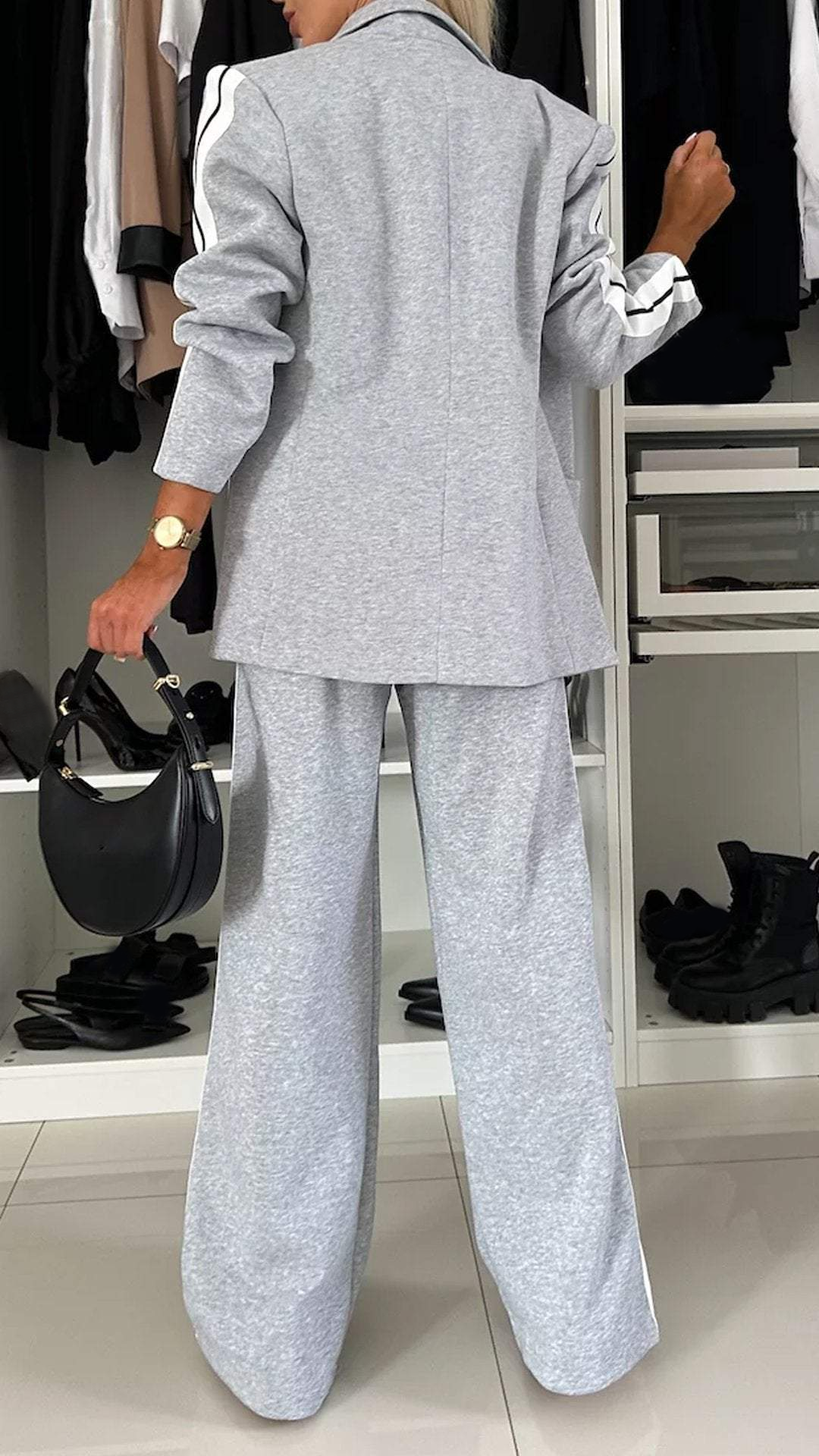 GR | Set Weite Damen Freizeithose Zweiteiler