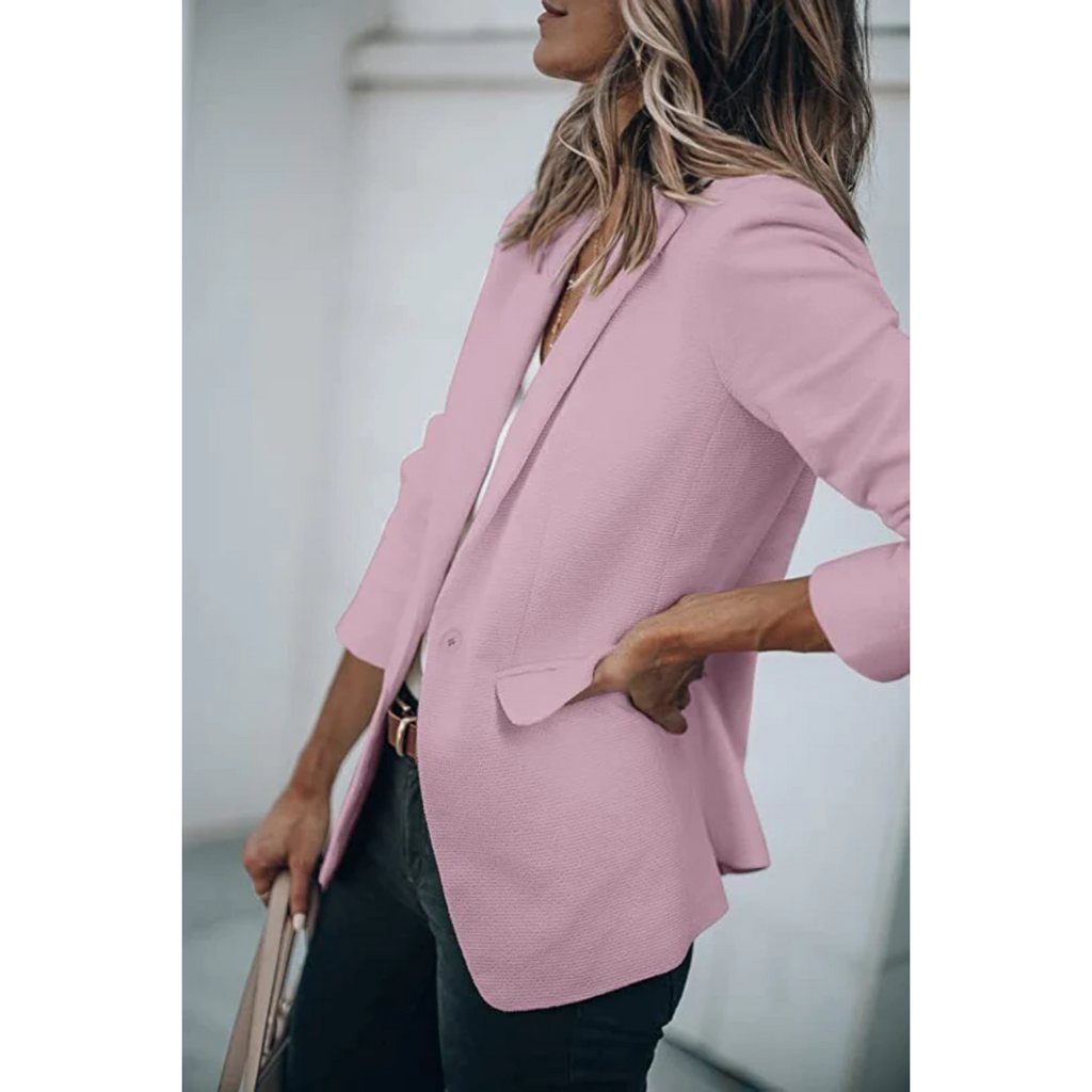 GR | Single-breasted blazer with classic lapel for women