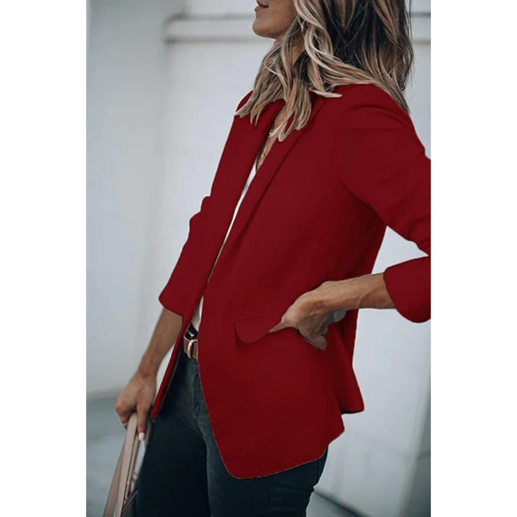 GR | Single-breasted blazer with classic lapel for women