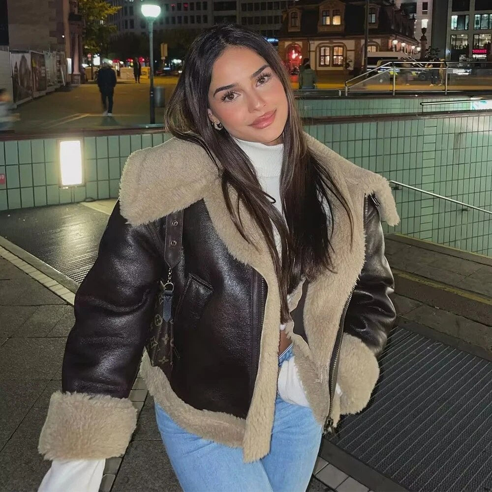 GR | Classic Short Jacket in Fur and Leather