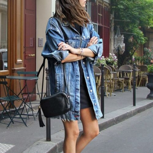 GR - Long women's denim jacket