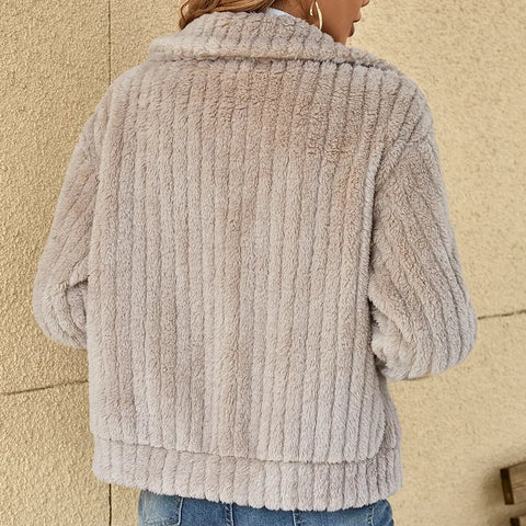 GR | Comfortable teddy jacket for women