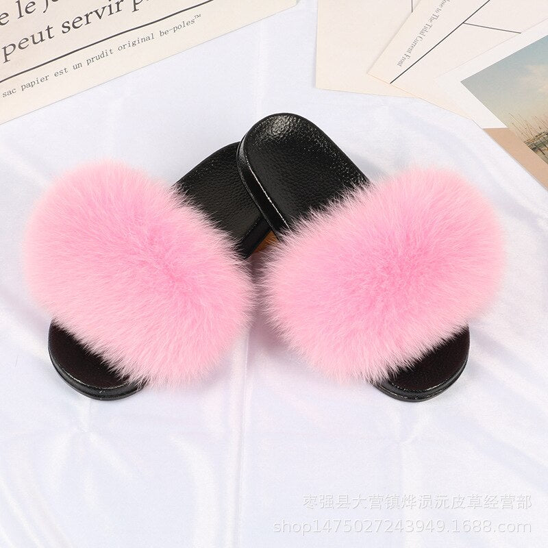 GR | Moda Fay Fluffy Slippers Cheerful & Colorful Women's Shoes for Summer