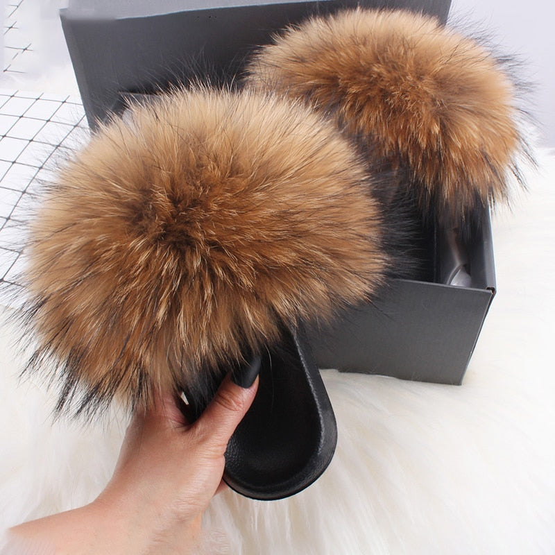 GR | Moda Fay Fluffy Slippers Cheerful & Colorful Women's Shoes for Summer