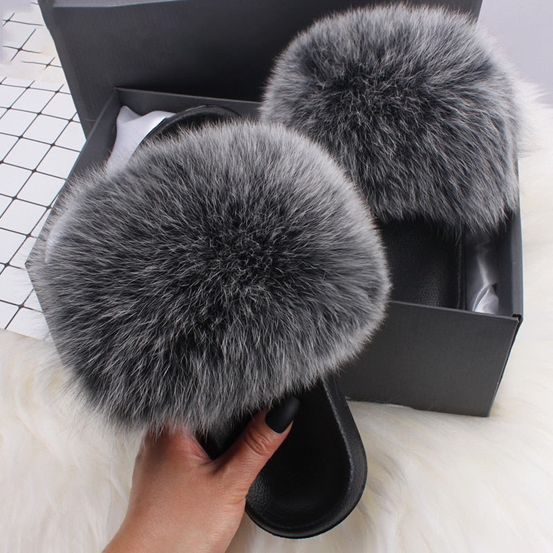 GR | Moda Fay Fluffy Slippers Cheerful & Colorful Women's Shoes for Summer