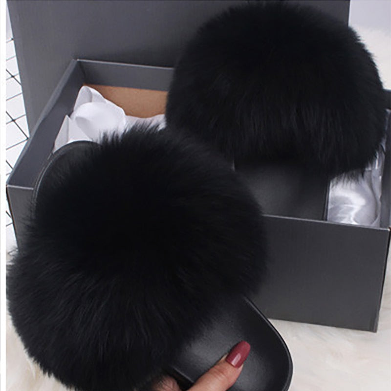 GR | Moda Fay Fluffy Slippers Cheerful & Colorful Women's Shoes for Summer
