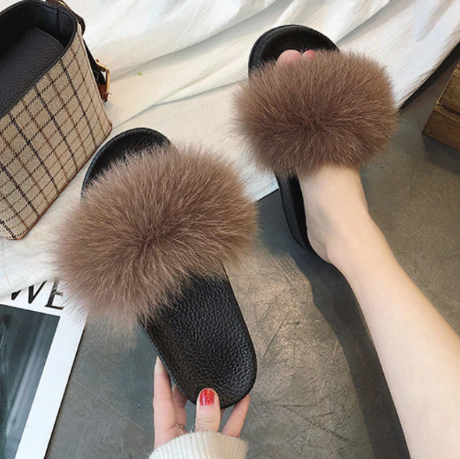 GR | Moda Fay Fluffy Slippers Cheerful & Colorful Women's Shoes for Summer